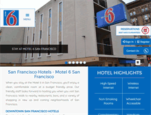 Tablet Screenshot of motel6sf.com